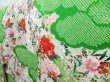 Photo2: 3217T02z1090 Vintage Japanese Kimono Silk FURISODE Peony Off-white (2)