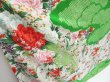 Photo3: 3217T02z1090 Vintage Japanese Kimono Silk FURISODE Peony Off-white (3)