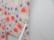 Photo7: 3217T09z480  Japanese Kimono Silk SHIBORI HAORI Flowers Off-white (7)