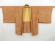 Photo6: 3222T05z530 Vintage Japanese Kimono Silk HAORI Shading off Orange-Brown (6)