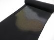 Photo1: F05z1100  Japanese Kimono Silk TOMESODE BOLT FABRIC  Black 551.2x14.8 (1)