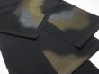 Photo5: F01z1100  Japanese Kimono Silk TOMESODE BOLT FABRIC  Black 629.9x14.6 (5)