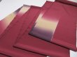 Photo3: 2F03z500  Japanese Kimono Silk BOLT FABRIC  Wine red 330.7x14.6 (3)