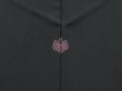 Photo5: 3223T03z570 Vintage Japanese Kimono Silk HAORI Flowers Black (5)