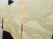 Photo8: 3223T03z570 Vintage Japanese Kimono Silk HAORI Flowers Black (8)