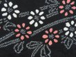 Photo4: 3228T02z470  Japanese Kimono Silk HAORI Flower Black (4)