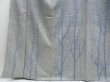 Photo5: 3228T08z990  Japanese Kimono Silk Artist work TSUKESAGE Grove Gray (5)