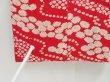 Photo7: 3305T10z560 Antique Japanese Kimono Silk JUBAN Chrysanthemum Red (7)