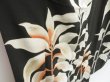 Photo3: 3311T02z1000 Vintage Japanese Kimono Silk TSUKESAGE Leaf Black (3)