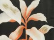 Photo8: 3311T02z1000 Vintage Japanese Kimono Silk TSUKESAGE Leaf Black (8)