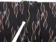 Photo8: 3311T08z440 Antique Japanese Kimono Silk KOMON Flower Dark brown (8)