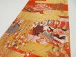 Photo3: 1E02z250  Japanese Kimono Silk Obi FABRIC material Imperial court 48.8x11.8 (3)