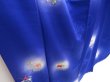 Photo3: 3312T01z890  Japanese Kimono Silk KOMON Yukiwa Dark lavender blue (3)