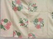 Photo5: 3312T02z1020 Vintage Japanese Kimono Silk FURISODE Flowers Off-white (5)