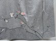 Photo6: 3312T07z990  Japanese Kimono Silk Artist workTSUKESAGE Flower Gray (6)