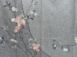 Photo7: 3312T07z990  Japanese Kimono Silk Artist workTSUKESAGE Flower Gray (7)