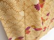 Photo3: 3312T09z750  Japanese Kimono Silk KOMON Chrysanthemum Dark champagne (3)