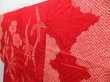 Photo2: 3312T12z580 Vintage Japanese Kimono Silk JUBAN Plum blossom Red (2)