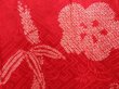 Photo4: 3312T12z580 Vintage Japanese Kimono Silk JUBAN Plum blossom Red (4)