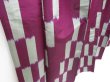 Photo3: 3313T10z320 Vintage Japanese Kimono Silk HITOE KOMON Kasuri Purple (3)