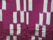 Photo5: 3313T10z320 Vintage Japanese Kimono Silk HITOE KOMON Kasuri Purple (5)