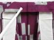 Photo8: 3313T10z320 Vintage Japanese Kimono Silk HITOE KOMON Kasuri Purple (8)