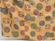 Photo4: 3322T10z1120 Vintage Japanese Kimono Silk KOMON Flowers Light orange (4)