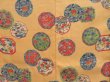 Photo5: 3322T10z1120 Vintage Japanese Kimono Silk KOMON Flowers Light orange (5)