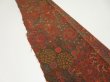 Photo3: 4A07z50  Japanese Kimono Crepe Silk  FABRIC Butterfly Red-Brown 55.1x6.7 (3)