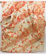 Photo1: 3326T13z1280 Vintage Japanese Kimono Silk FURISODE Shell box 　 (1)