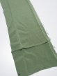 Photo2: 4J08z30  Japanese Kimono Silk  FABRIC Plain Grass green 40.2x7.1 (2)