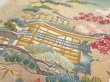 Photo4: 4K01z90  Japanese Kimono Silk  FABRIC Noble Opal Green 49.6x14.6 (4)