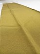 Photo4: 4K10z30  Japanese Kimono Silk  FABRIC Plain Dark olive 36.2x7.1 (4)