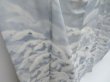 Photo3: 3403T05z990  Japanese Kimono Silk TSUKESAGE Snow tree Light gray (3)