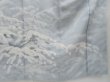 Photo7: 3403T05z990  Japanese Kimono Silk TSUKESAGE Snow tree Light gray (7)