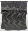 Photo1: 3403T13z950  Japanese Kimono Silk TSUKESAGE-KOMON  Black (1)