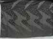 Photo5: 3403T13z950  Japanese Kimono Silk TSUKESAGE-KOMON  Black (5)