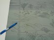 Photo8: 4K04z90  Japanese Kimono Silk  FABRIC Edo era scenery Blue-Gray 68.5x15.0 (8)