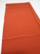 Photo3: 4K01z60  Japanese Kimono Silk  FABRIC Plain Orange-Brown 41.7x14.6 (3)