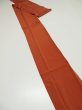 Photo1: 4K09z60  Japanese Kimono Silk  FABRIC Plain Orange-Brown 93.7x6.7 (1)