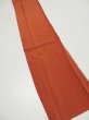 Photo2: 4K09z60  Japanese Kimono Silk  FABRIC Plain Orange-Brown 93.7x6.7 (2)