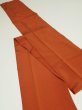 Photo4: 4K09z60  Japanese Kimono Silk  FABRIC Plain Orange-Brown 93.7x6.7 (4)