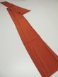 Photo6: 4K09z60  Japanese Kimono Silk  FABRIC Plain Orange-Brown 93.7x6.7 (6)