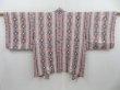 Photo1: 3405T05z540  Japanese Kimono Silk SHIBORI HAORI Bamboo Light purple (1)