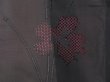 Photo4: 3405T08z250 Vintage Japanese Kimono Silk See through HAORI Flower Black (4)