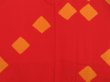 Photo3: 3405T10z620  Japanese Kimono Silk HAORI  Tomato red (3)