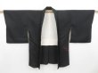 Photo4: 3405T11z550 Vintage Japanese Kimono Silk HAORI Butterfly Black (4)