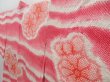 Photo2: 3405T12z620  Japanese Kimono Silk SHIBORI HAORI  Red-Pink (2)