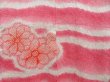 Photo3: 3405T12z620  Japanese Kimono Silk SHIBORI HAORI  Red-Pink (3)