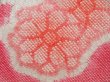 Photo4: 3405T12z620  Japanese Kimono Silk SHIBORI HAORI  Red-Pink (4)